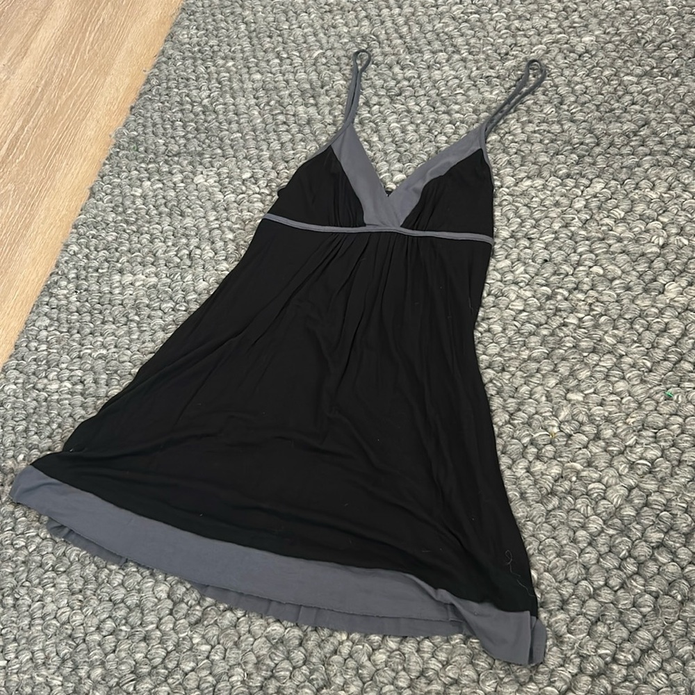 Forever21 Vintage Black Grey Baby Doll Slip Dress
